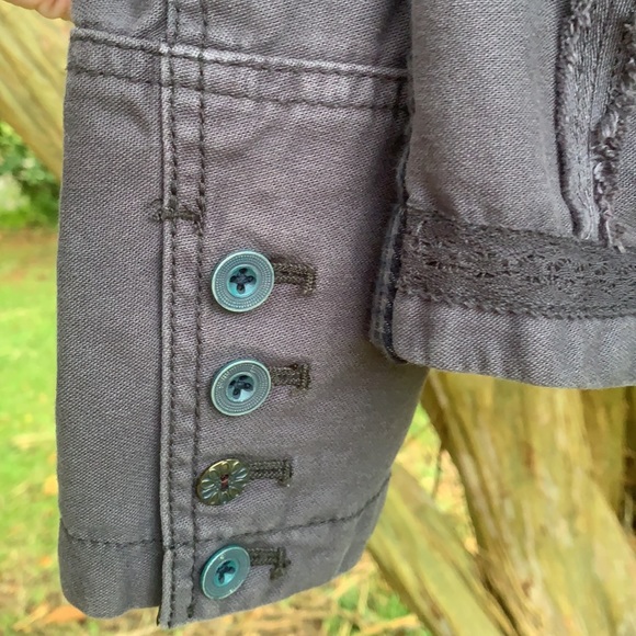 Anthropologie Hei Hei Delaine Blazer in Charcoal/Slate Grey - Picture 7 of 12